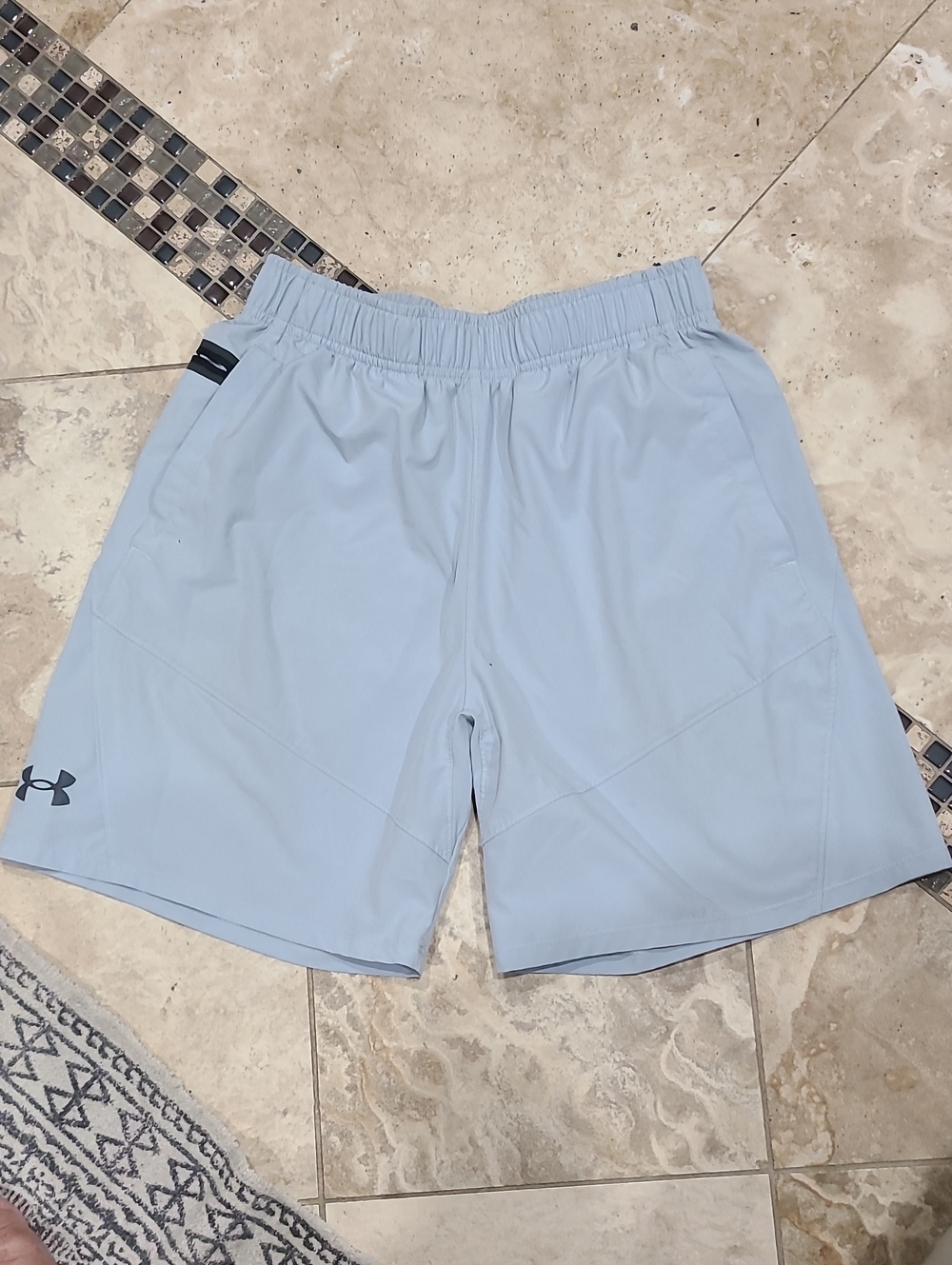 Under Armour Pale Blue Men's Athletic Shorts